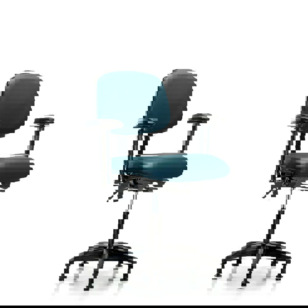 Task Chair: Vinyl, Marine Blue