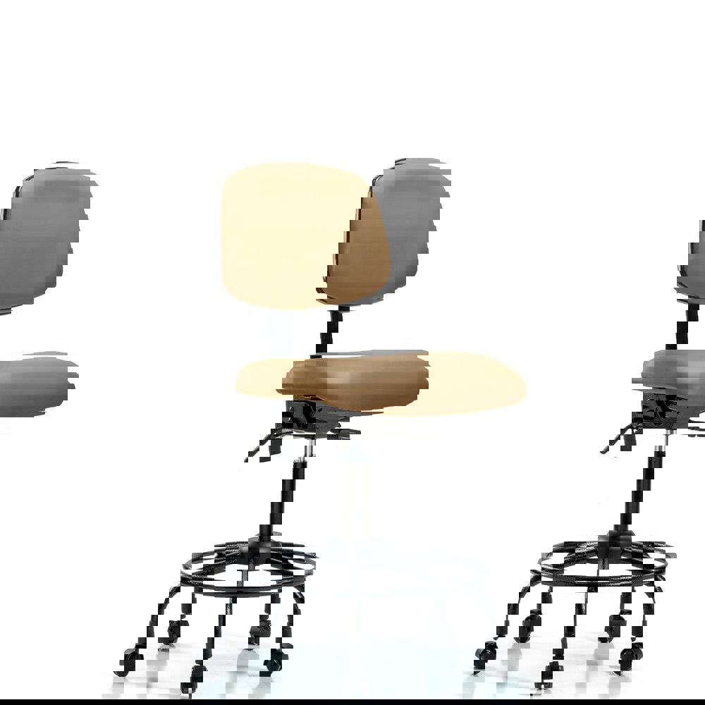 Task Chair: Vinyl, Taupe