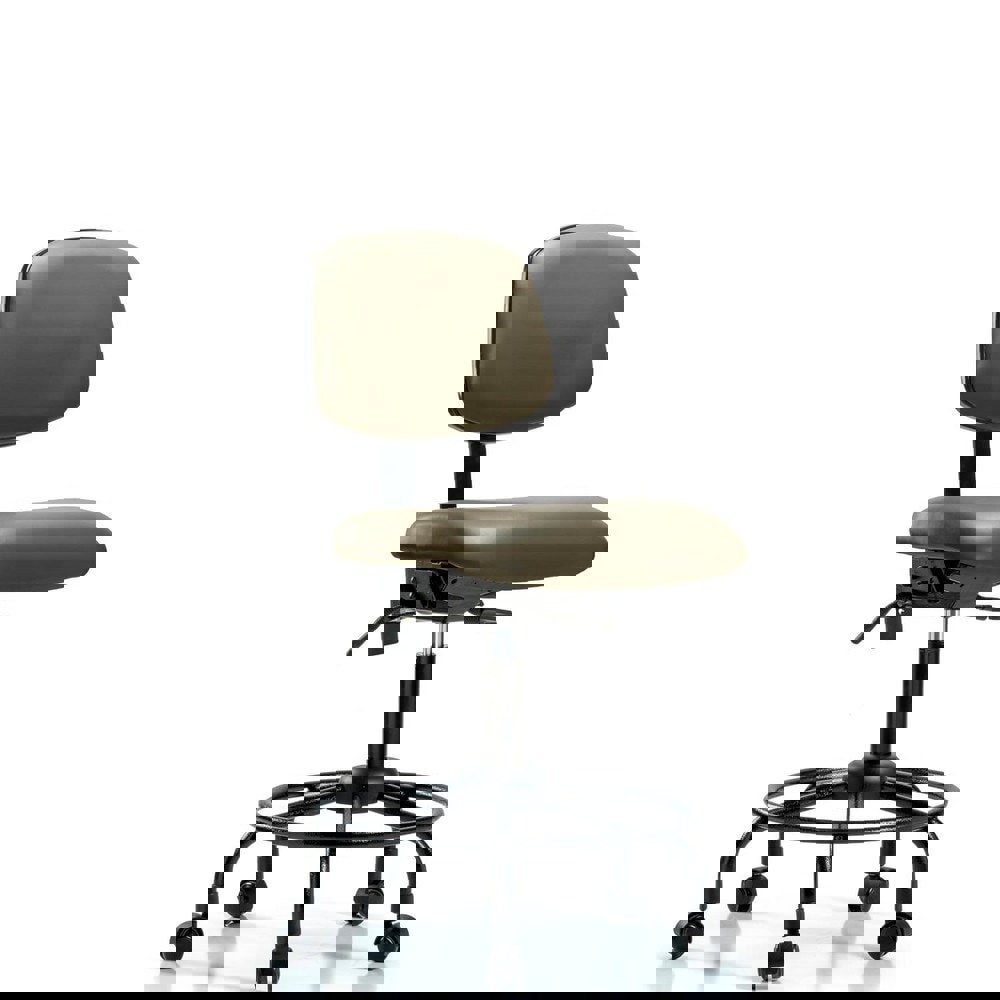 Task Chair: Vinyl, Taupe