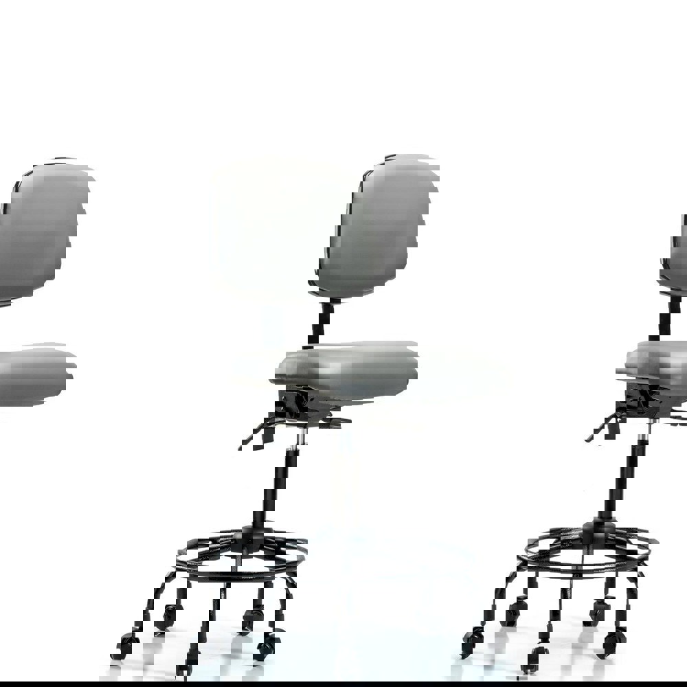 Task Chair: Vinyl, Sterling