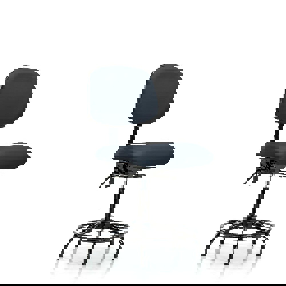 Task Chair: Vinyl, Imperial Blue