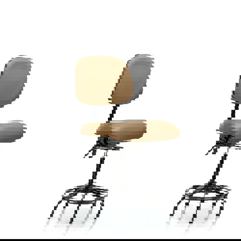 Task Chair: Vinyl, Taupe