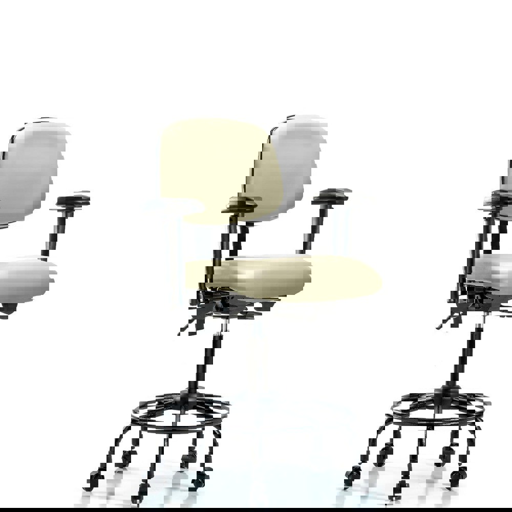 Task Chair: Vinyl, Adobe White