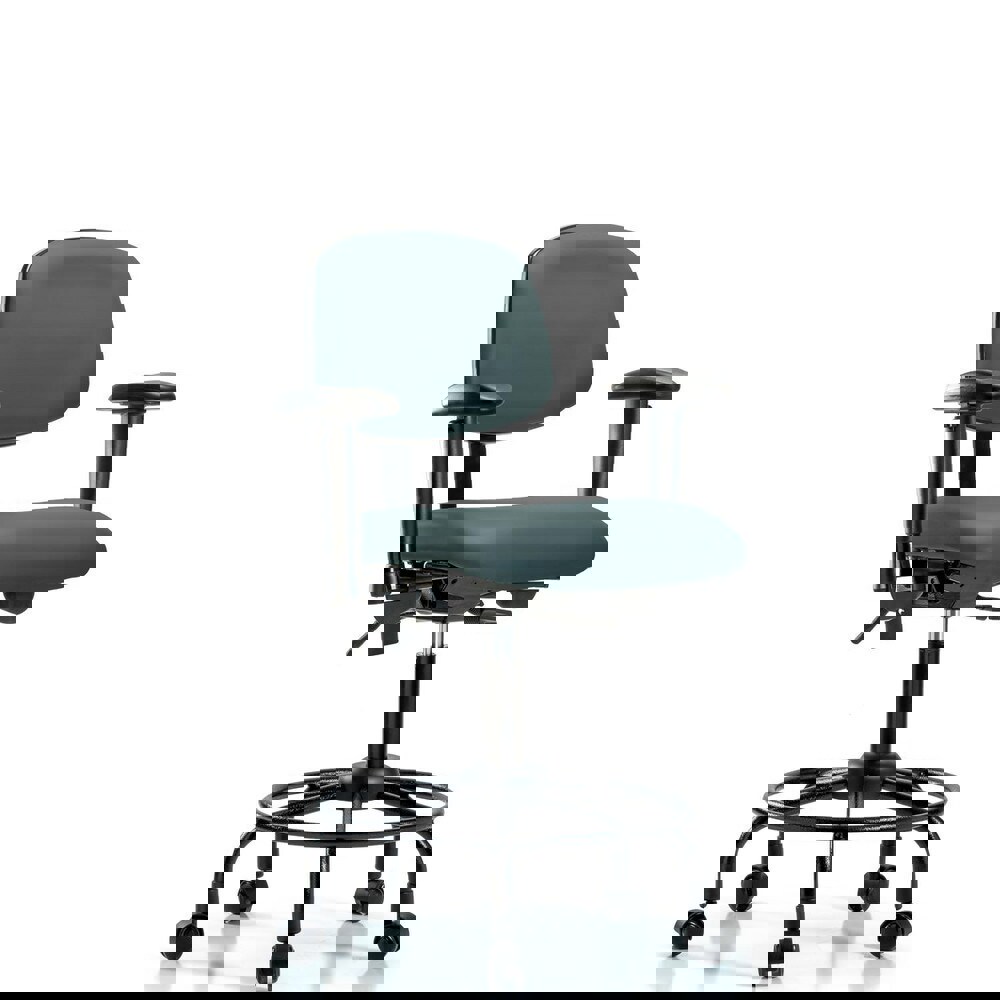 Task Chair: Vinyl, Colonial Blue