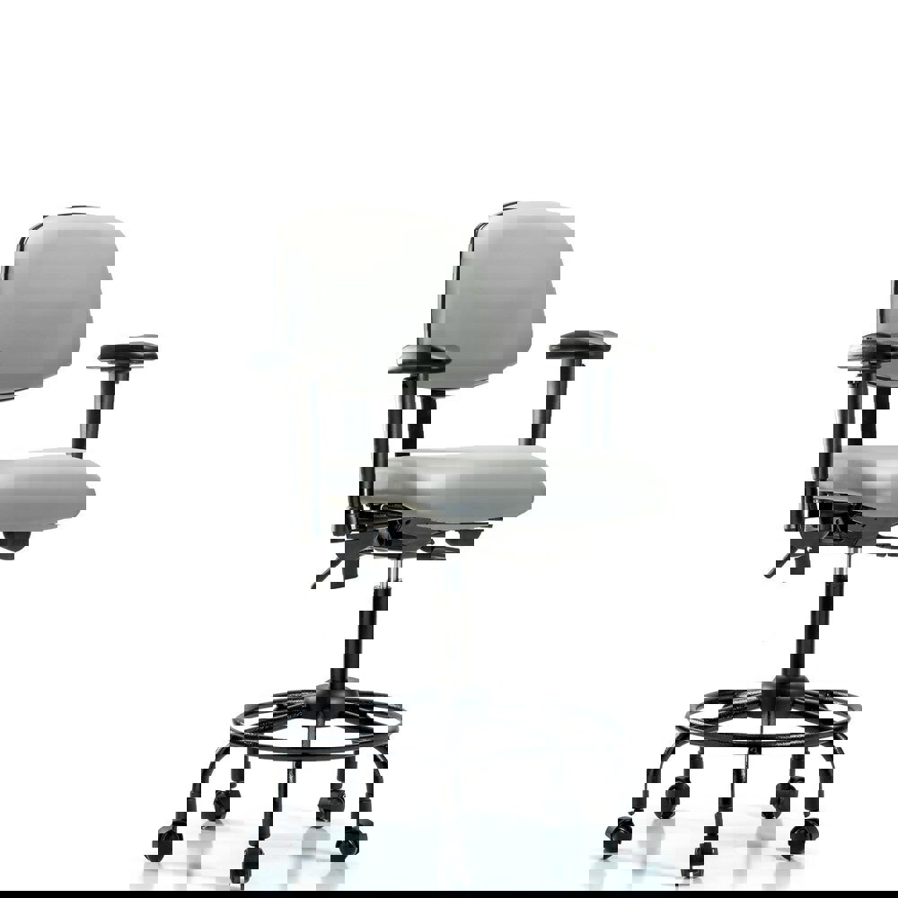 Task Chair: Vinyl, Dove