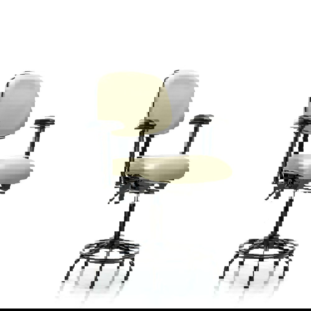 Task Chair: Vinyl, Adobe White