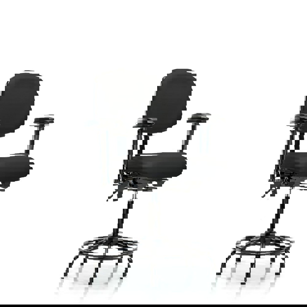 Task Chair: Vinyl, Black