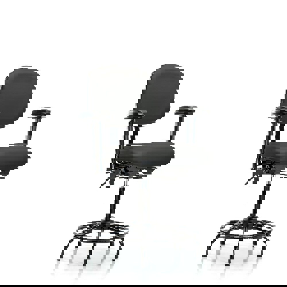 Task Chair: Vinyl, Charcoal