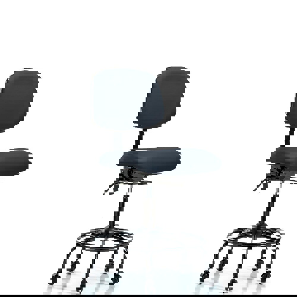 Task Chair: Vinyl, Imperial Blue