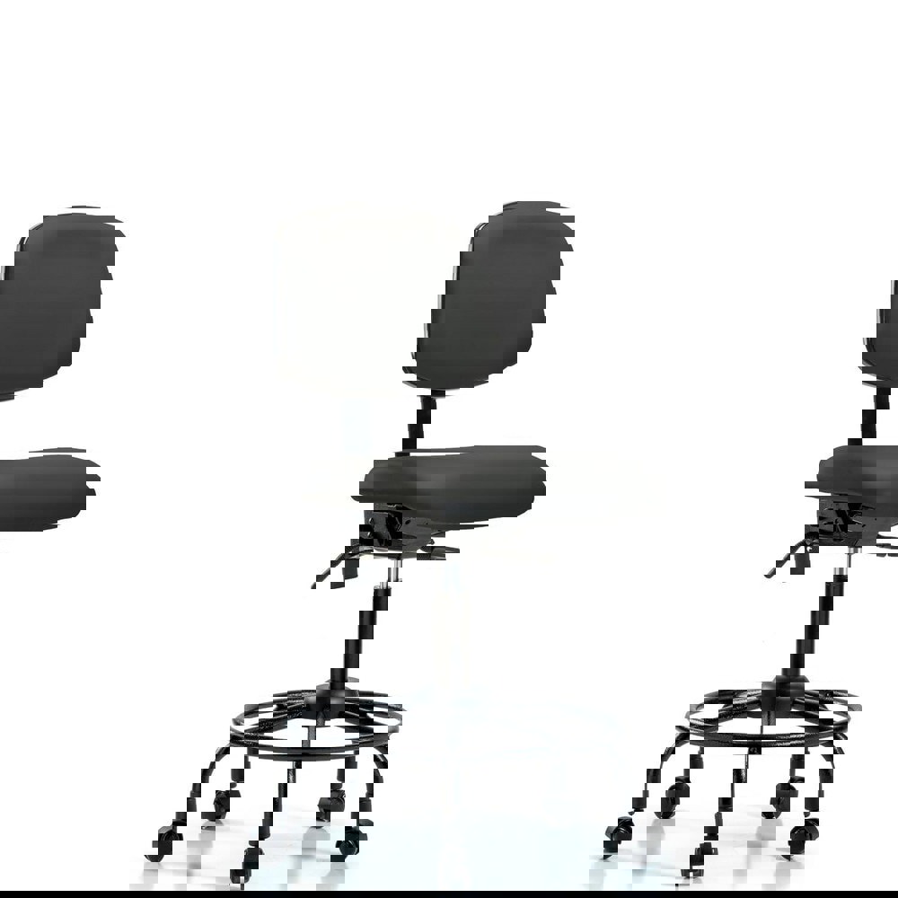 Task Chair: Vinyl, Charcoal