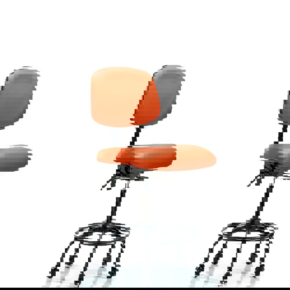 Task Chair: Vinyl, Orange Kist