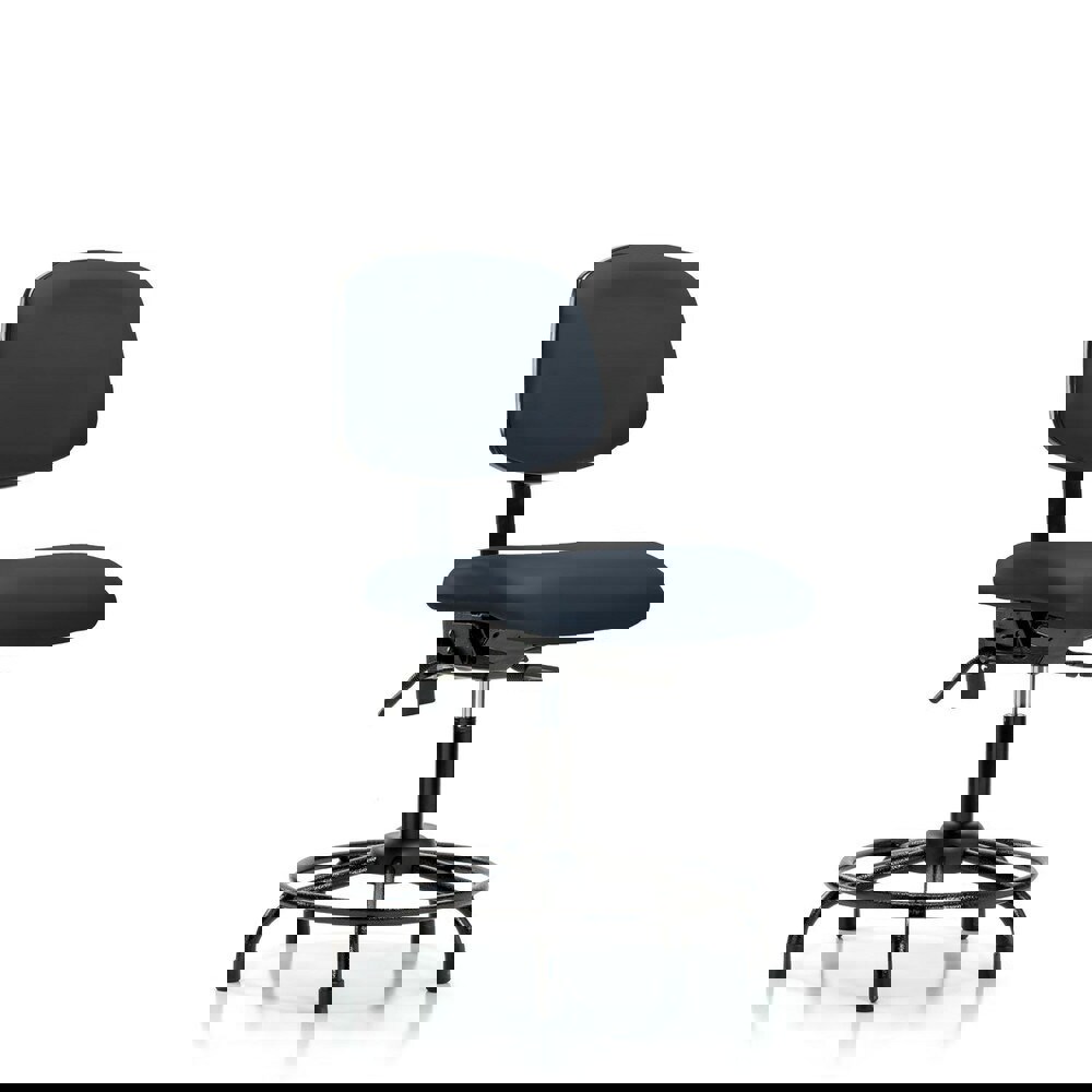 Task Chair: Vinyl, Imperial Blue