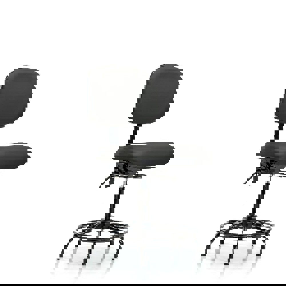 Task Chair: Vinyl, Charcoal