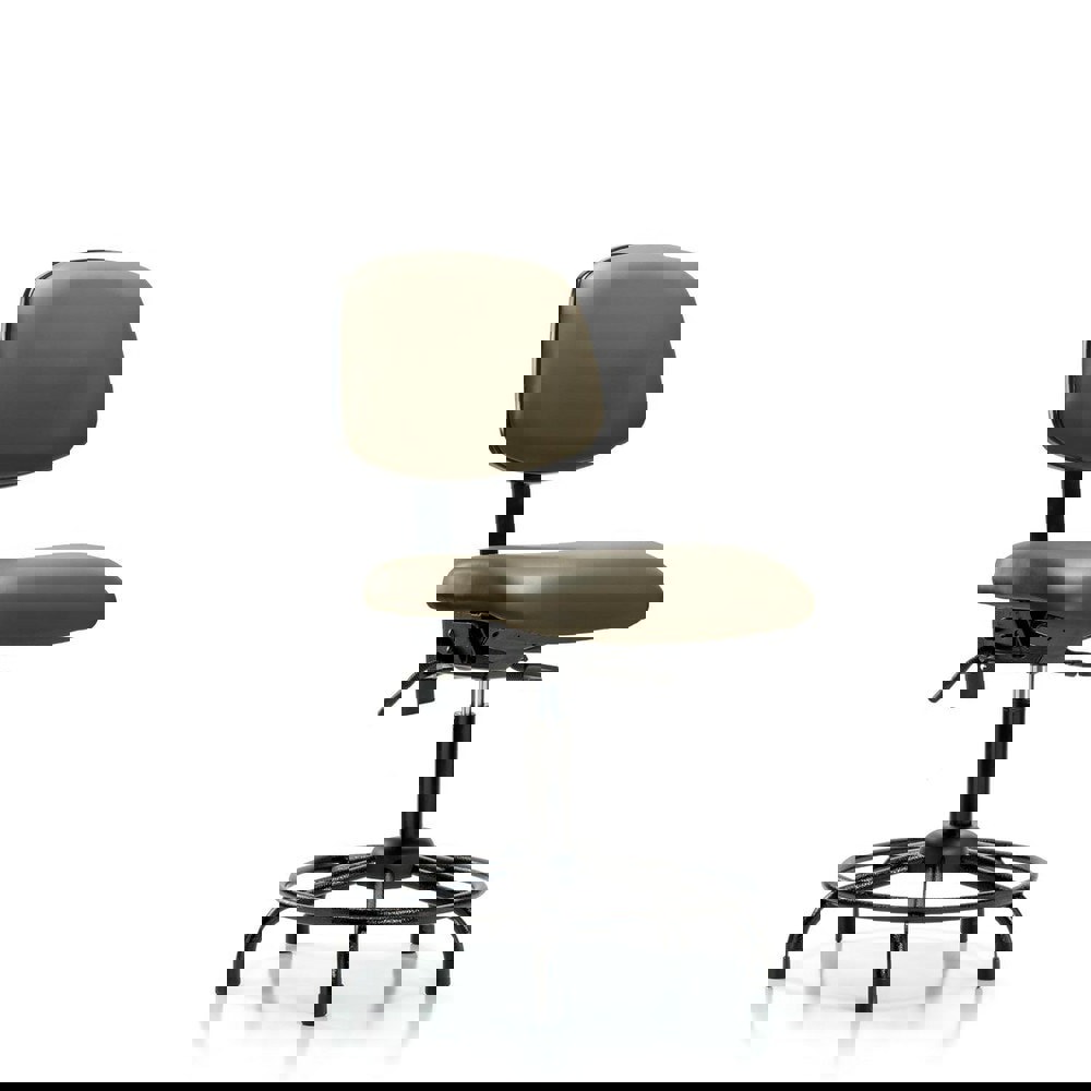 Task Chair: Vinyl, Taupe