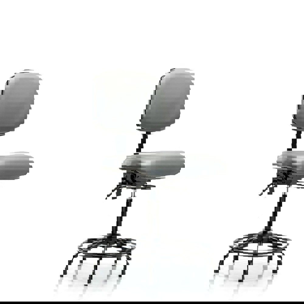 Task Chair: Vinyl, Sterling