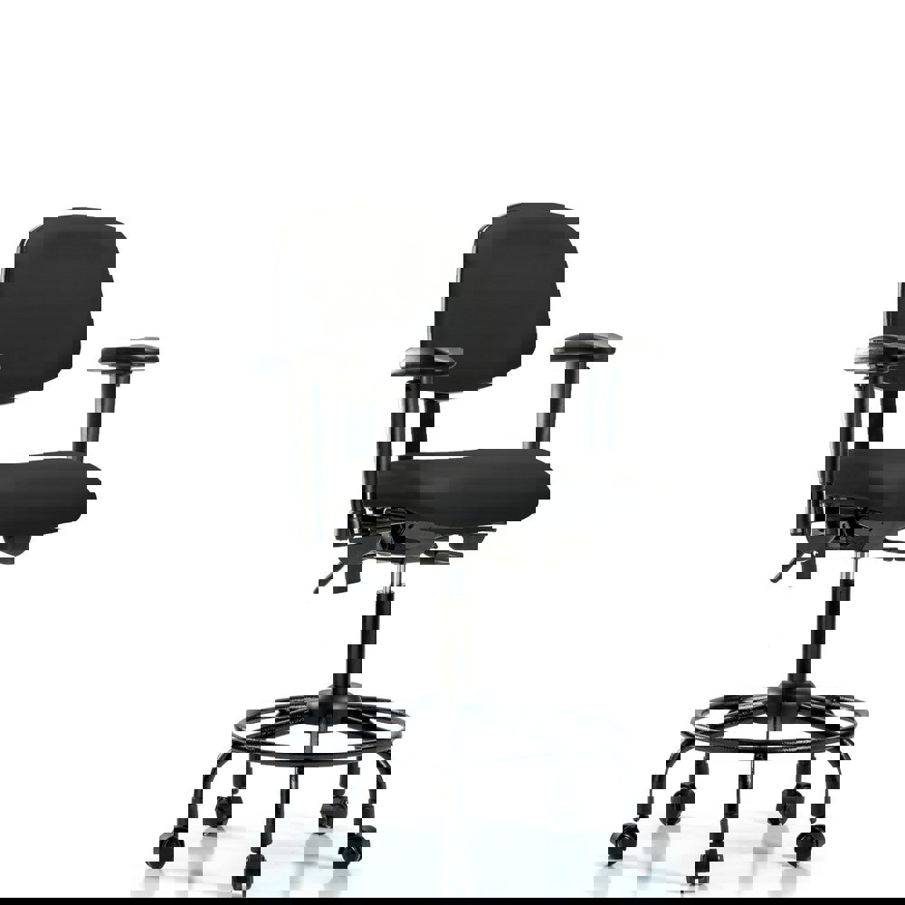 Task Chair: Vinyl, Black