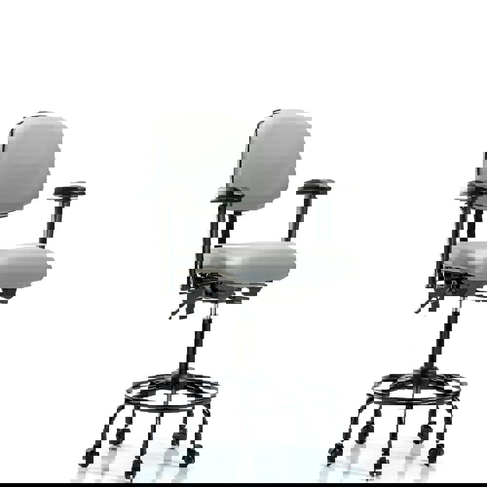 Task Chair: Vinyl, Dove