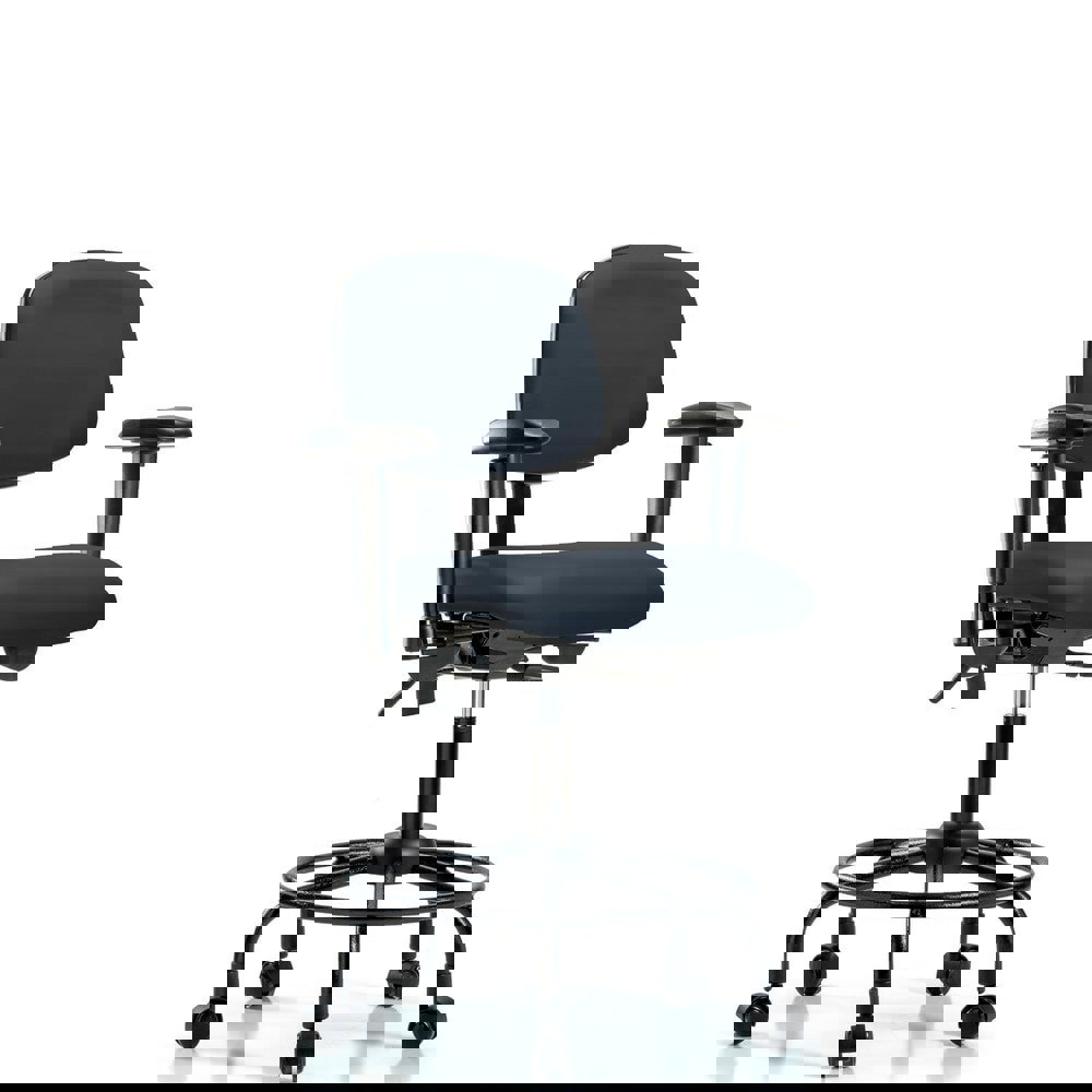 Task Chair: Vinyl, Imperial Blue