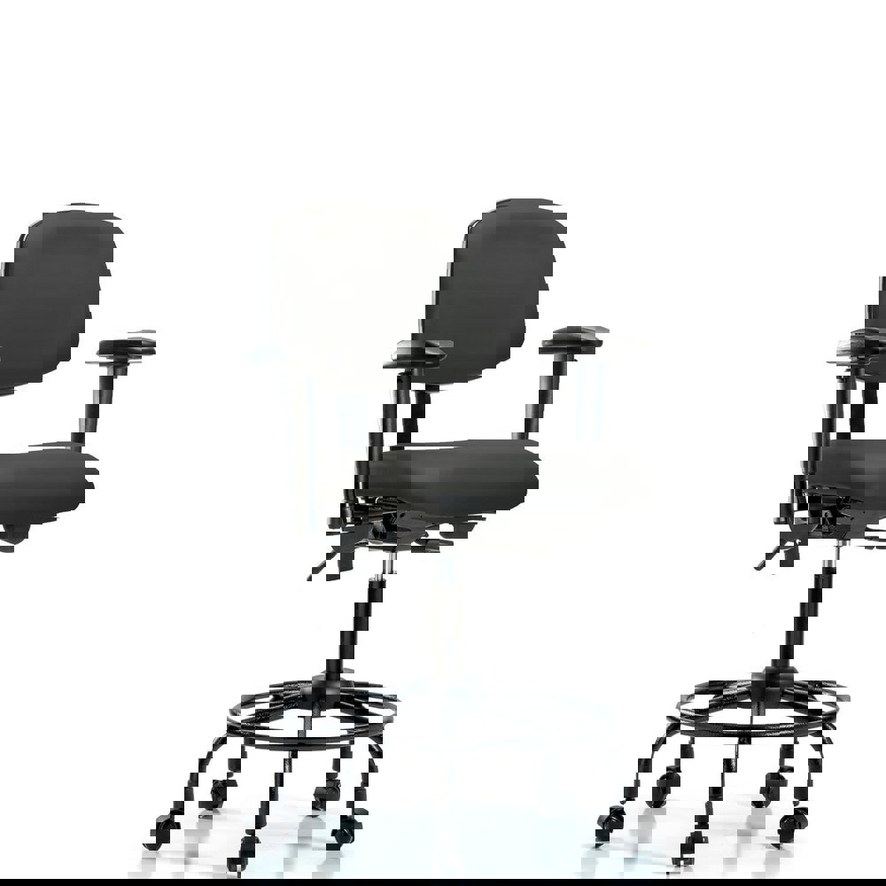 Task Chair: Vinyl, Charcoal