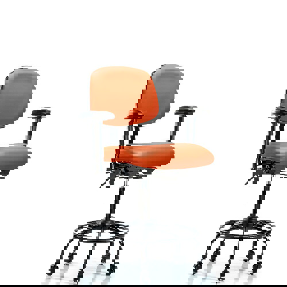 Task Chair: Vinyl, Orange Kist