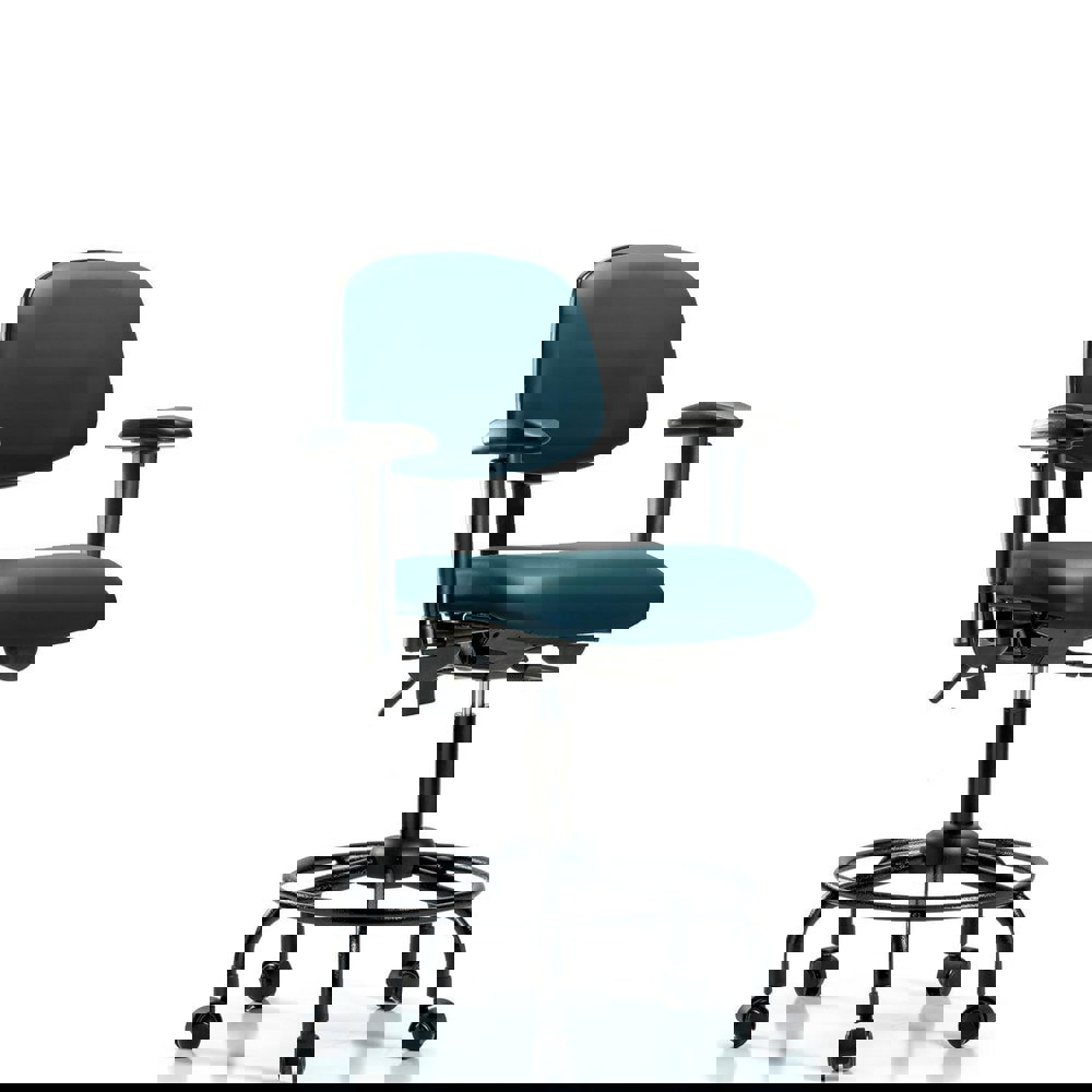 Task Chair: Vinyl, Marine Blue