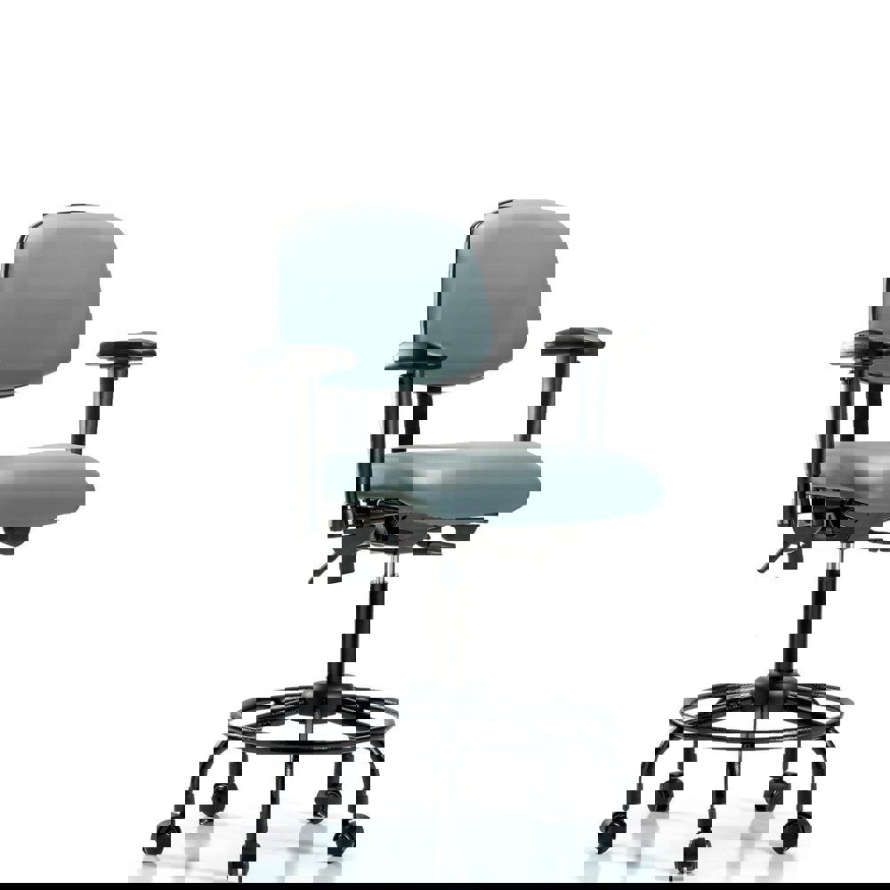 Task Chair: Vinyl, Storm