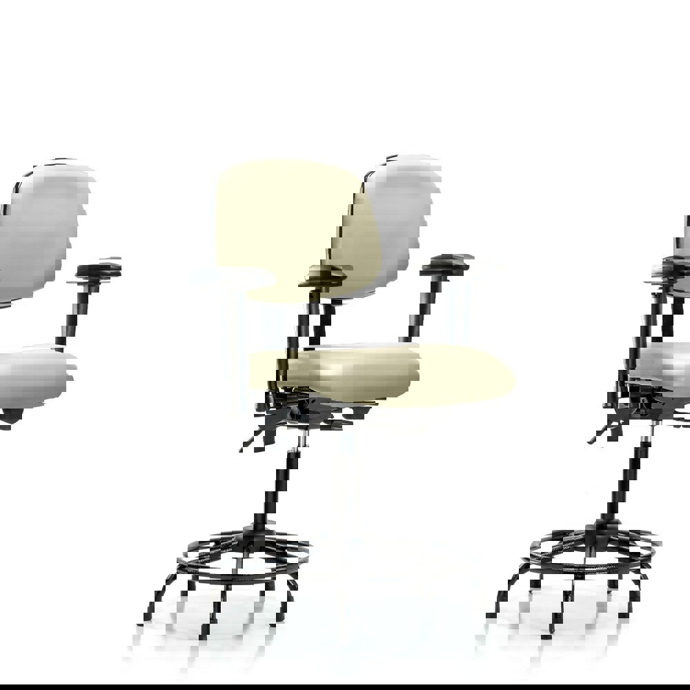 Task Chair: Vinyl, Adobe White