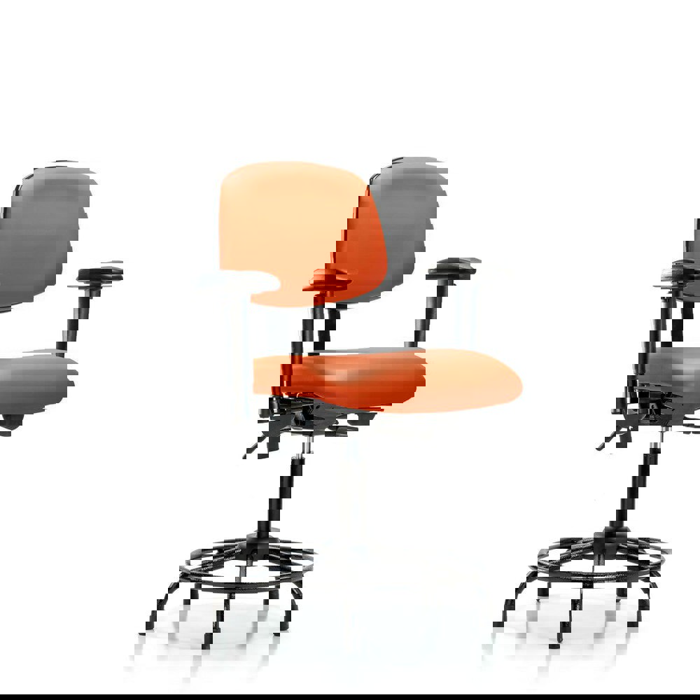 Task Chair: Vinyl, Orange Kist