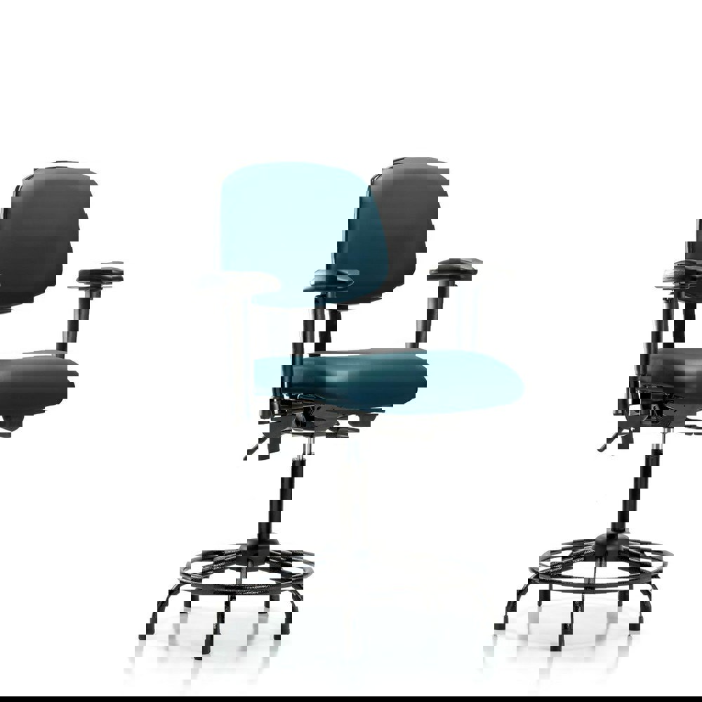 Task Chair: Vinyl, Marine Blue