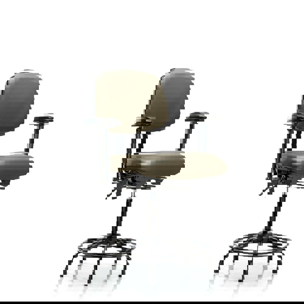 Task Chair: Vinyl, Taupe