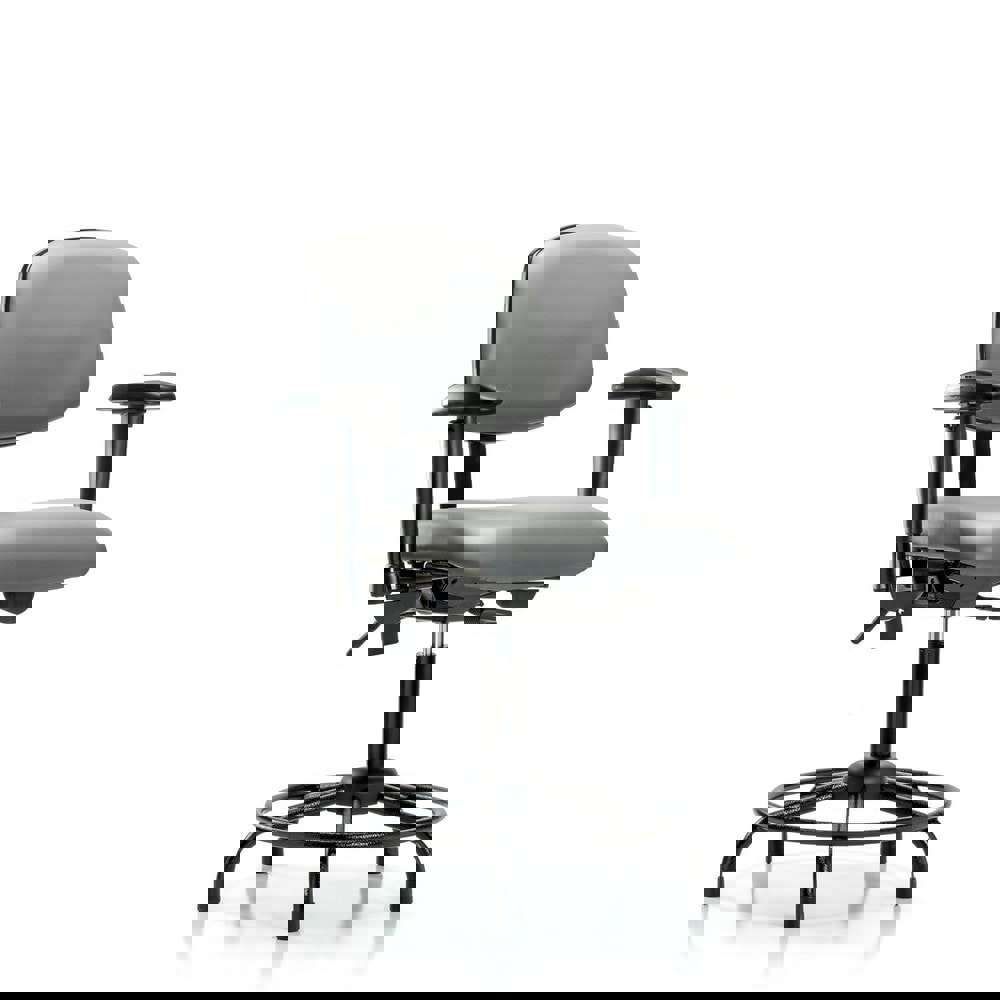 Task Chair: Vinyl, Sterling