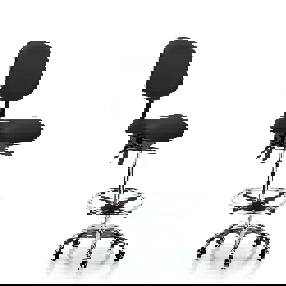 Task Chair: Vinyl, Black