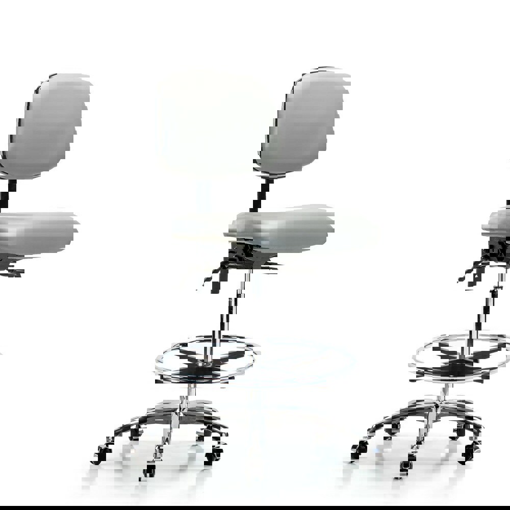 Task Chair: Vinyl, Dove