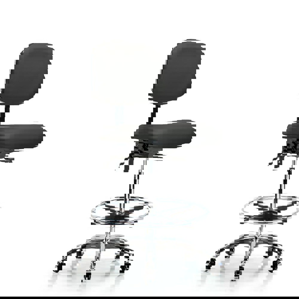 Task Chair: Vinyl, Charcoal