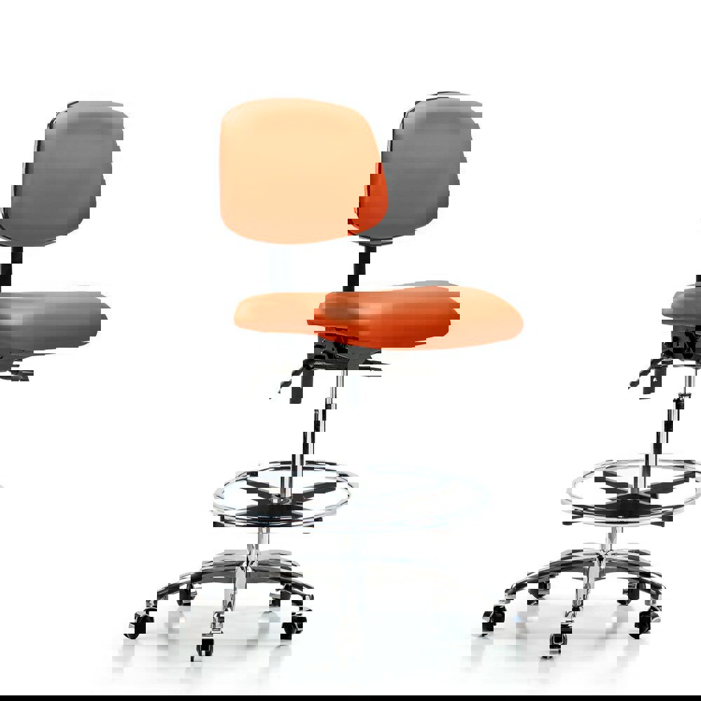 Task Chair: Vinyl, Orange Kist