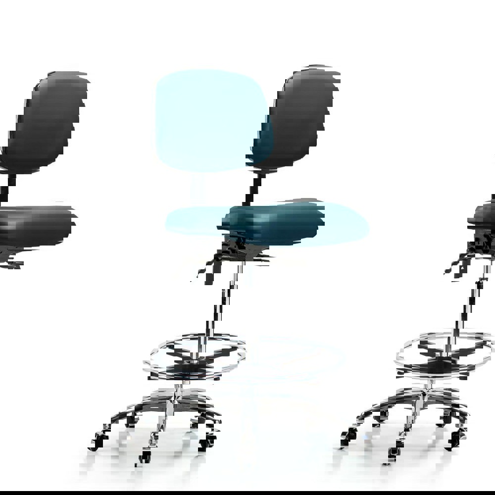 Task Chair: Vinyl, Marine Blue