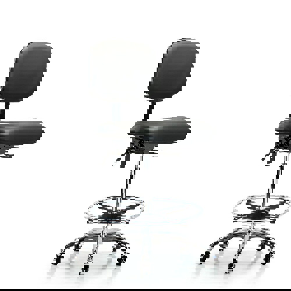 Task Chair: Vinyl, Carbon