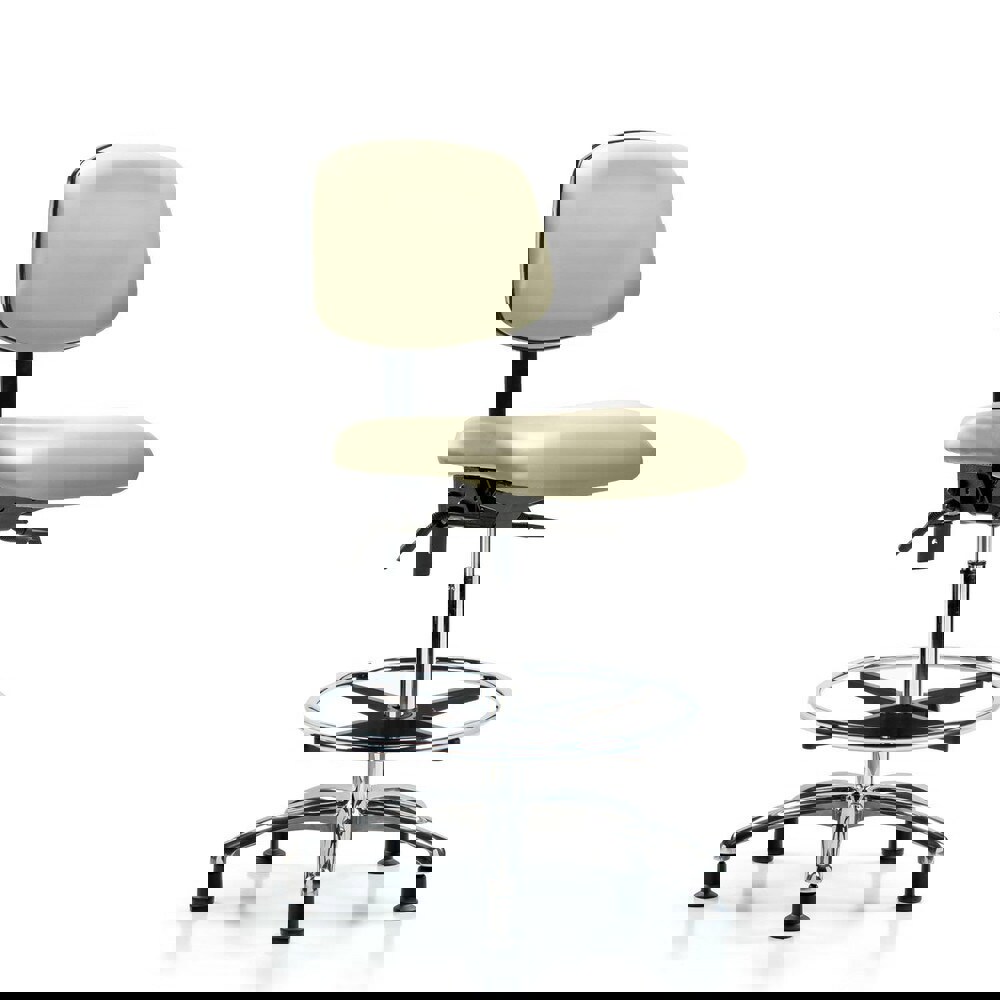 Task Chair: Vinyl, Adobe White