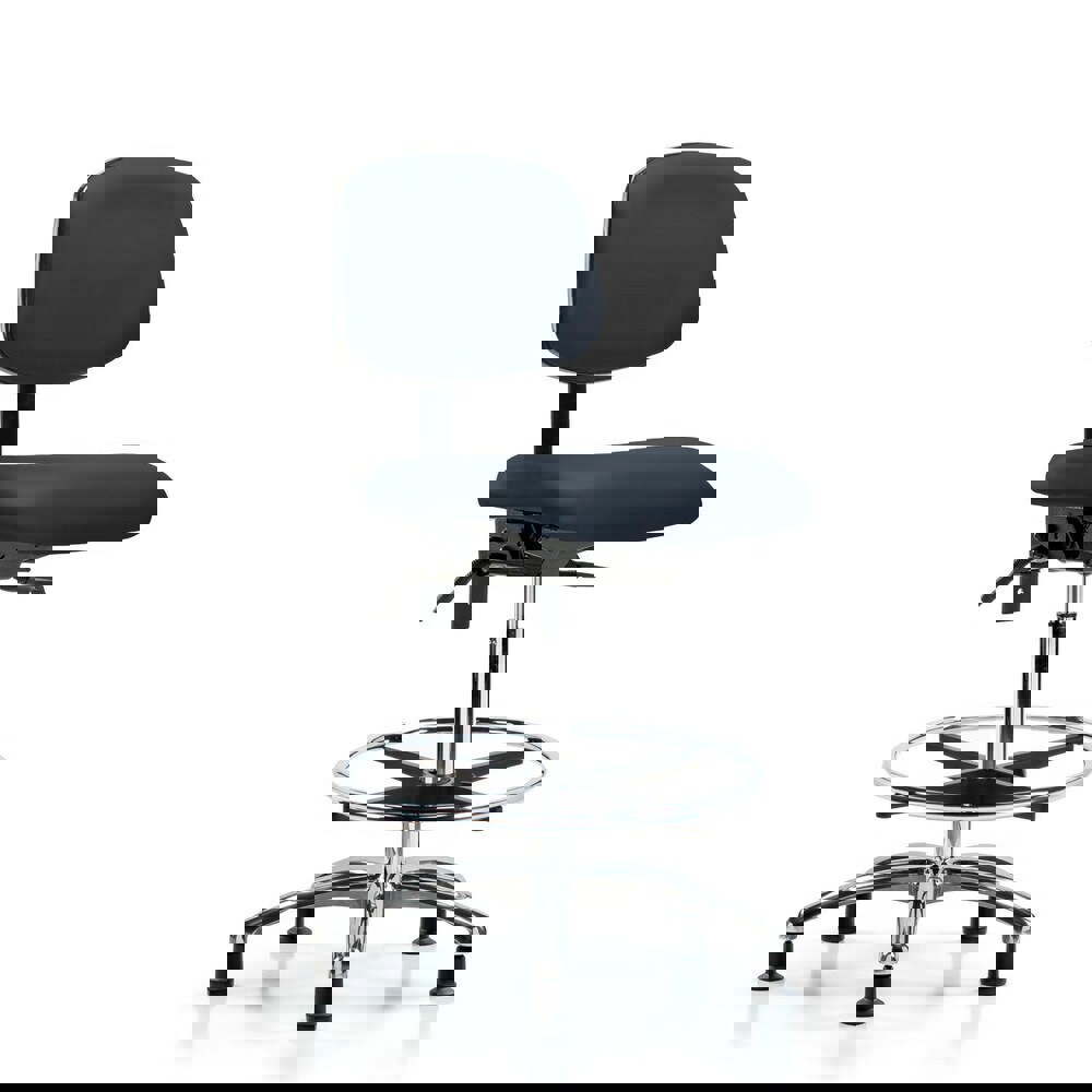 Task Chair: Vinyl, Imperial Blue