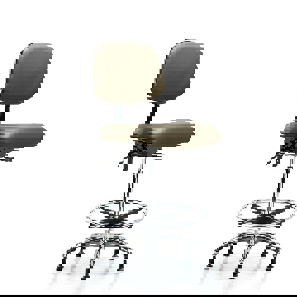 Task Chair: Vinyl, Taupe