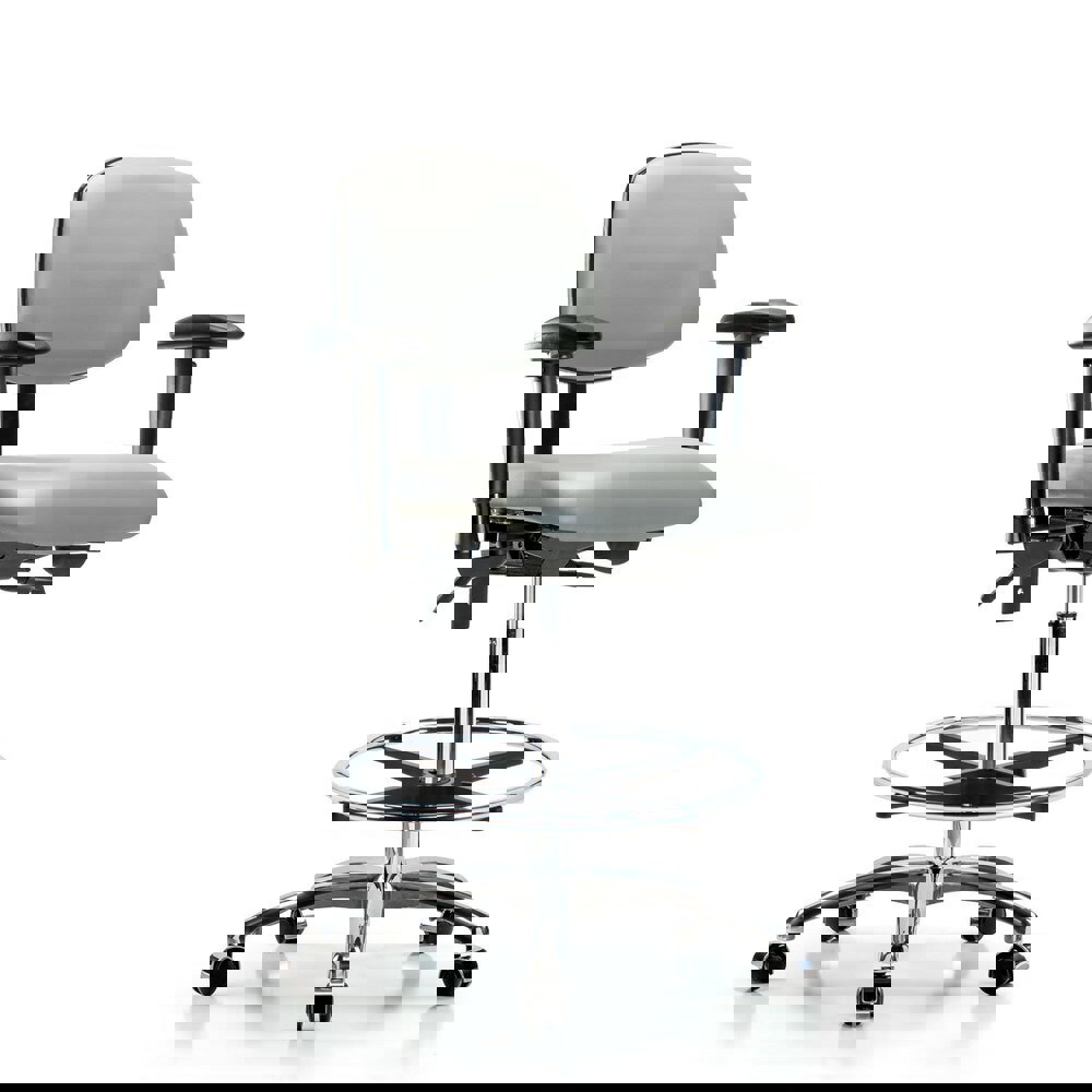 Task Chair: Vinyl, Dove