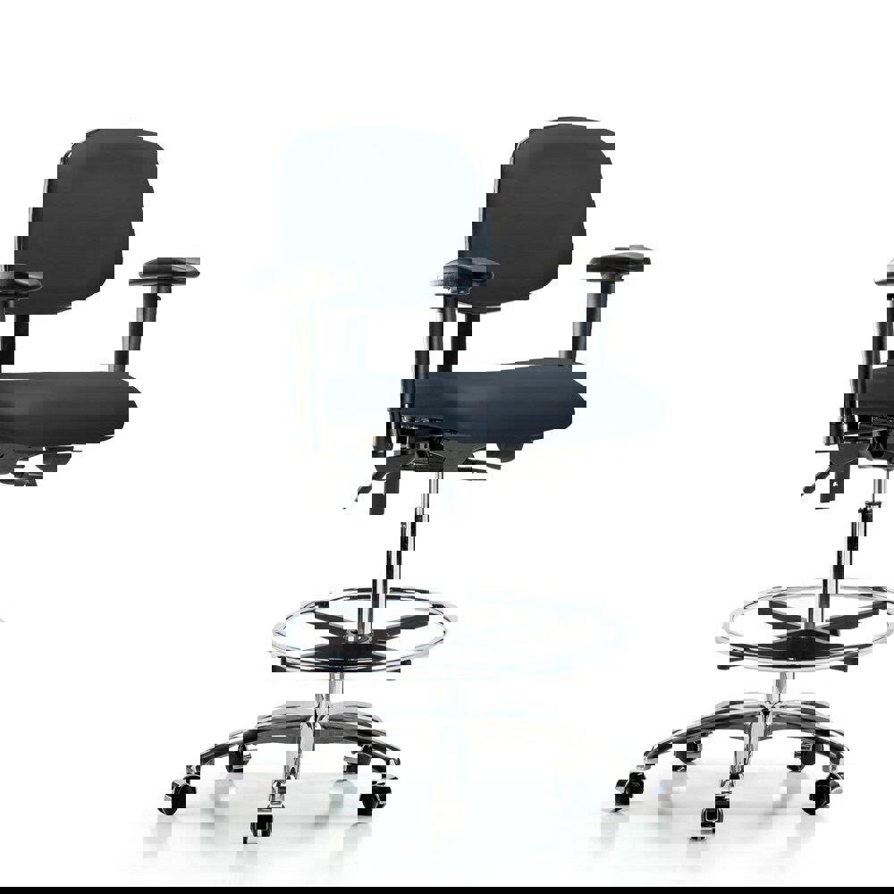 Task Chair: Vinyl, Imperial Blue