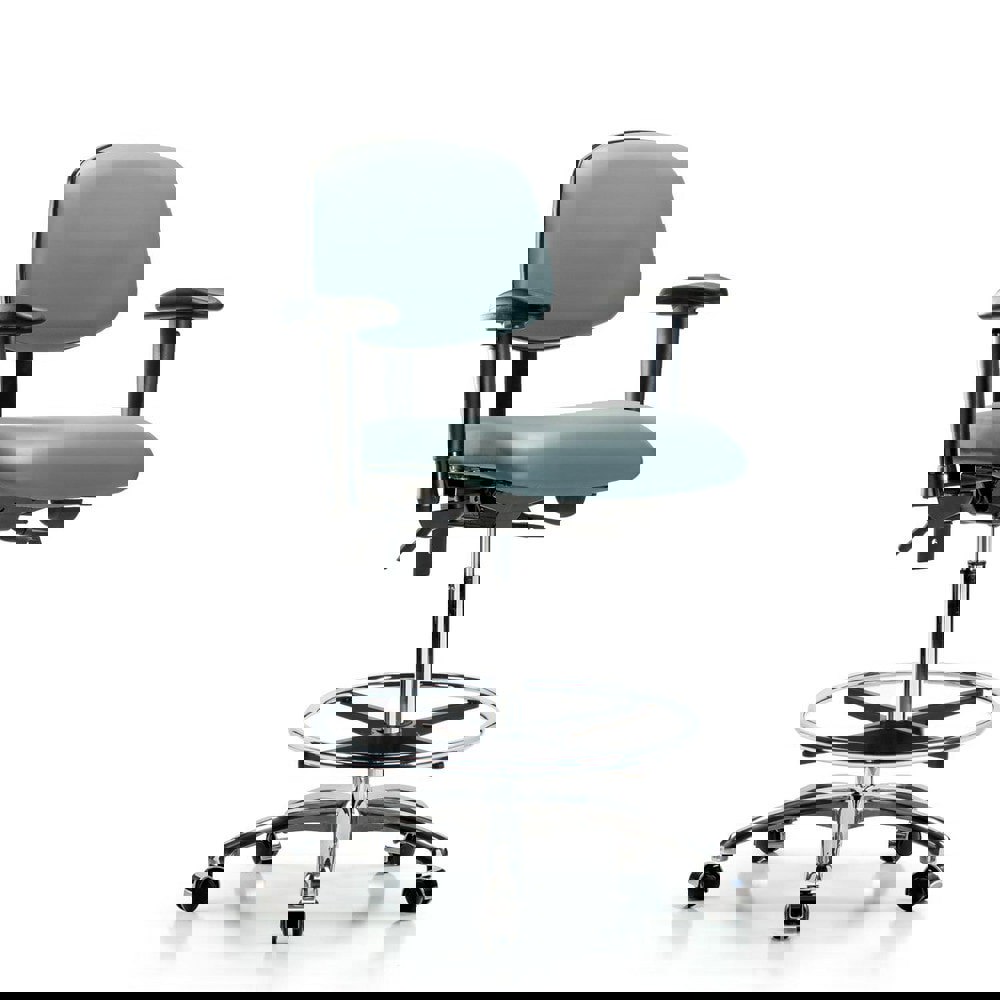 Task Chair: Vinyl, Storm