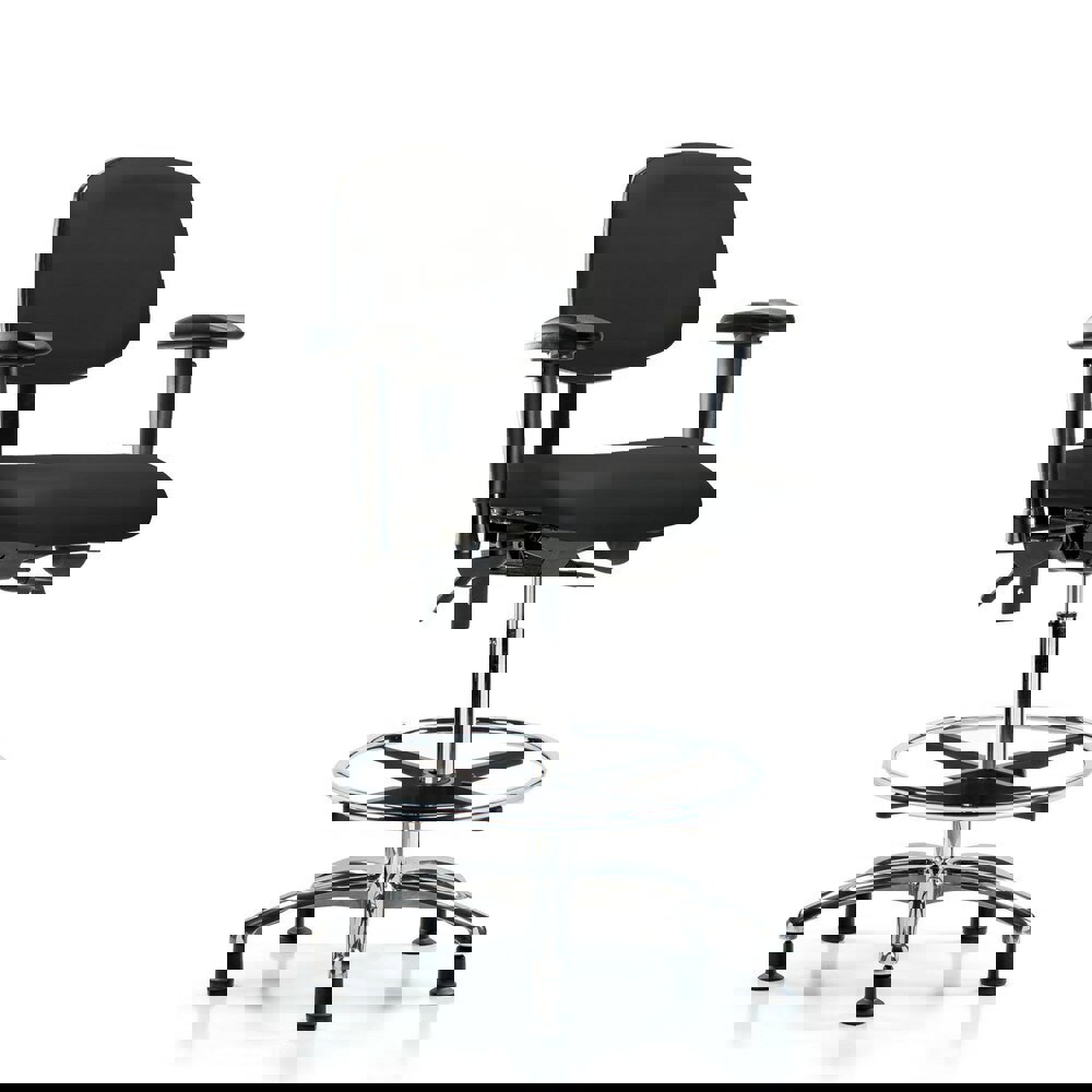 Task Chair: Vinyl, Black