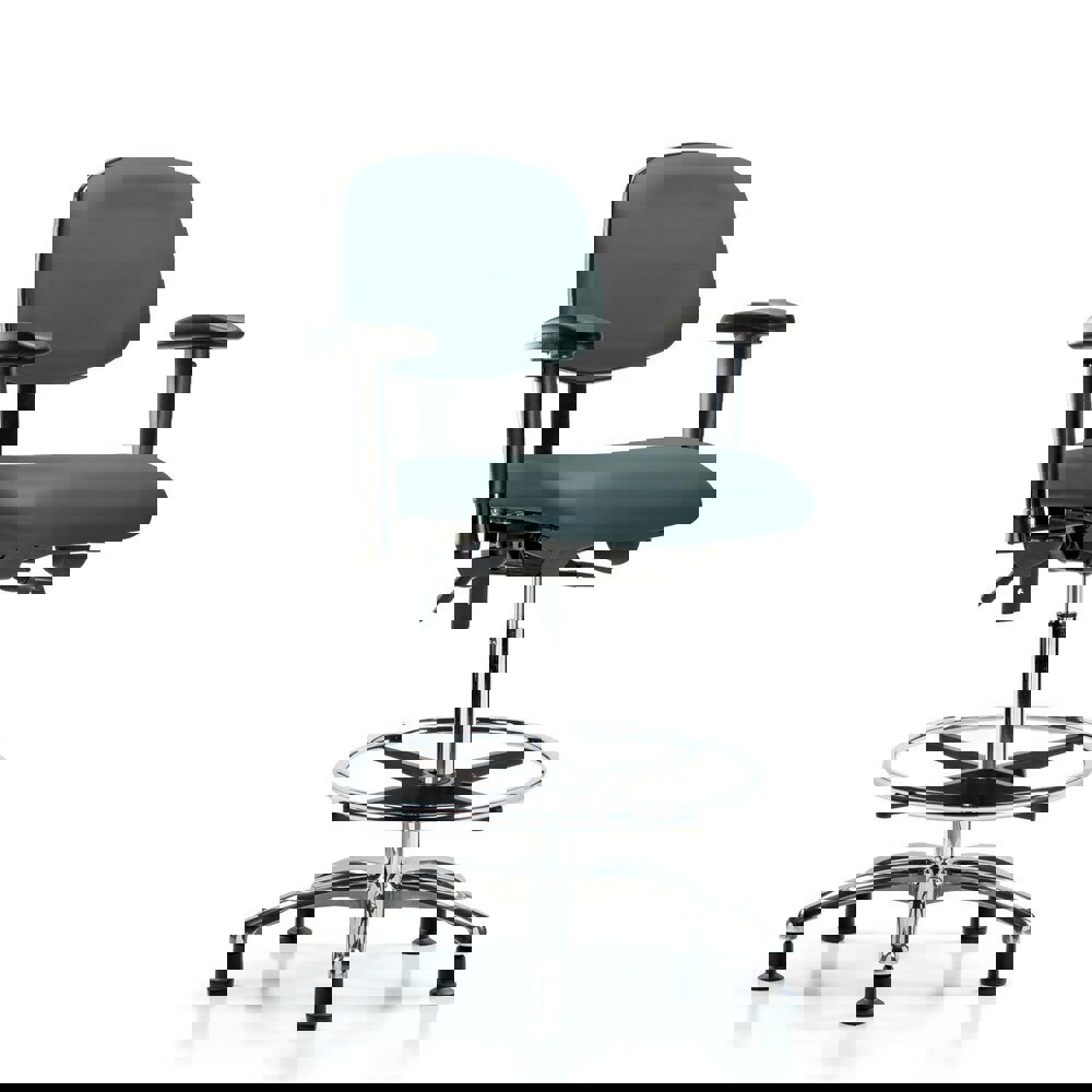 Task Chair: Vinyl, Colonial Blue