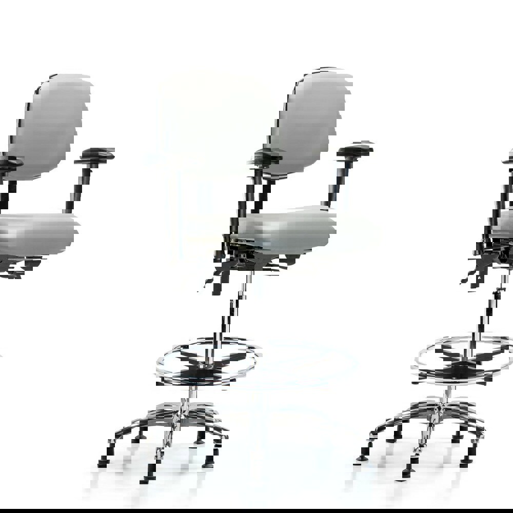 Task Chair: Vinyl, Dove