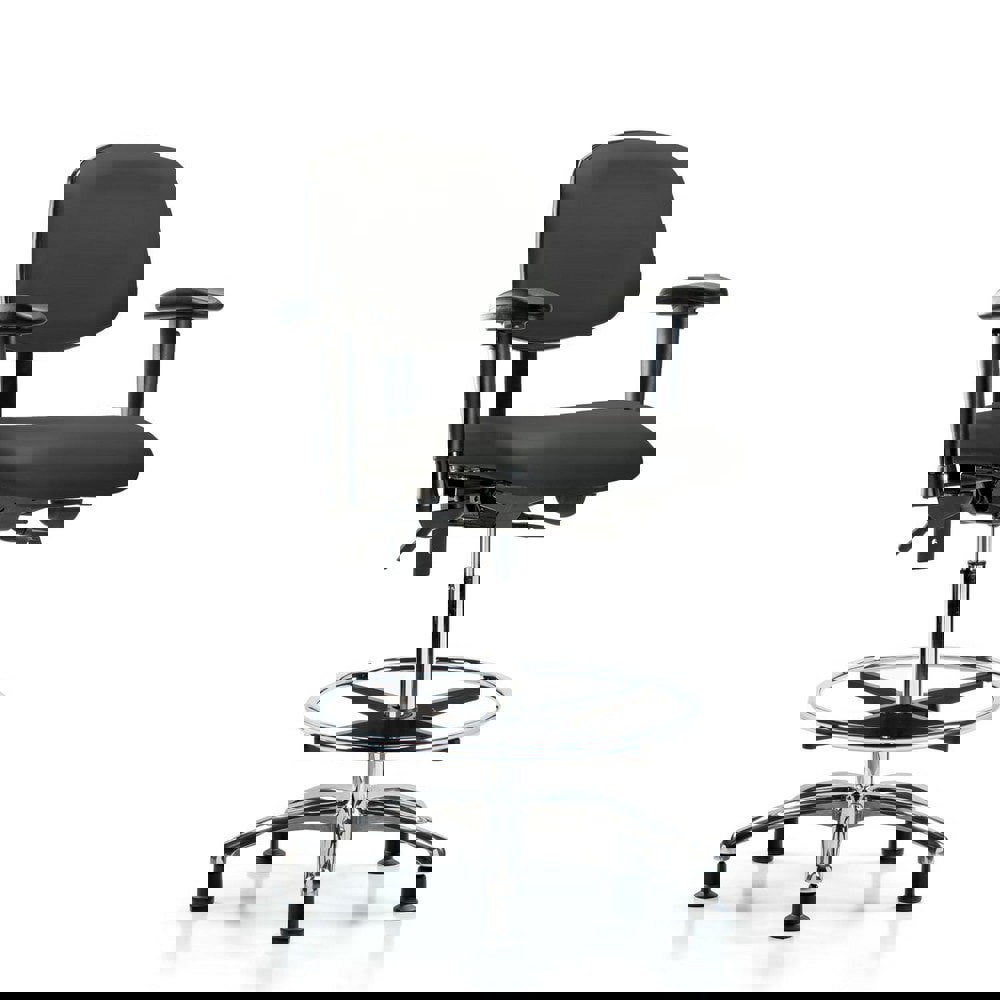 Task Chair: Vinyl, Charcoal