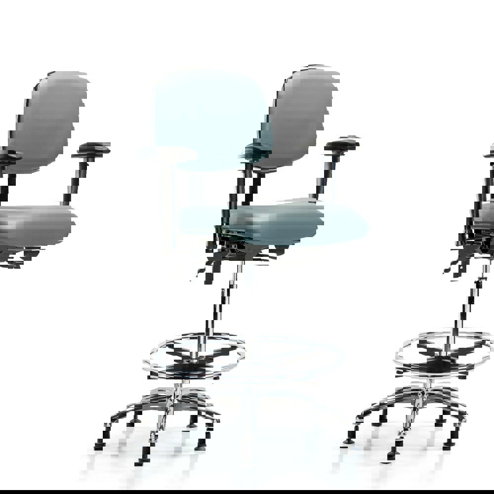 Task Chair: Vinyl, Storm