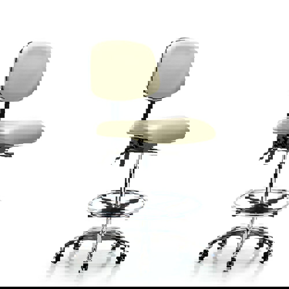 Task Chair: Vinyl, Adobe White