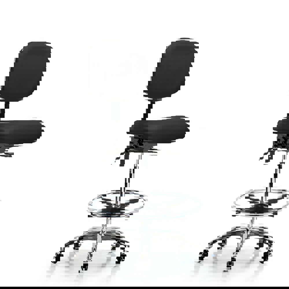 Task Chair: Vinyl, Black